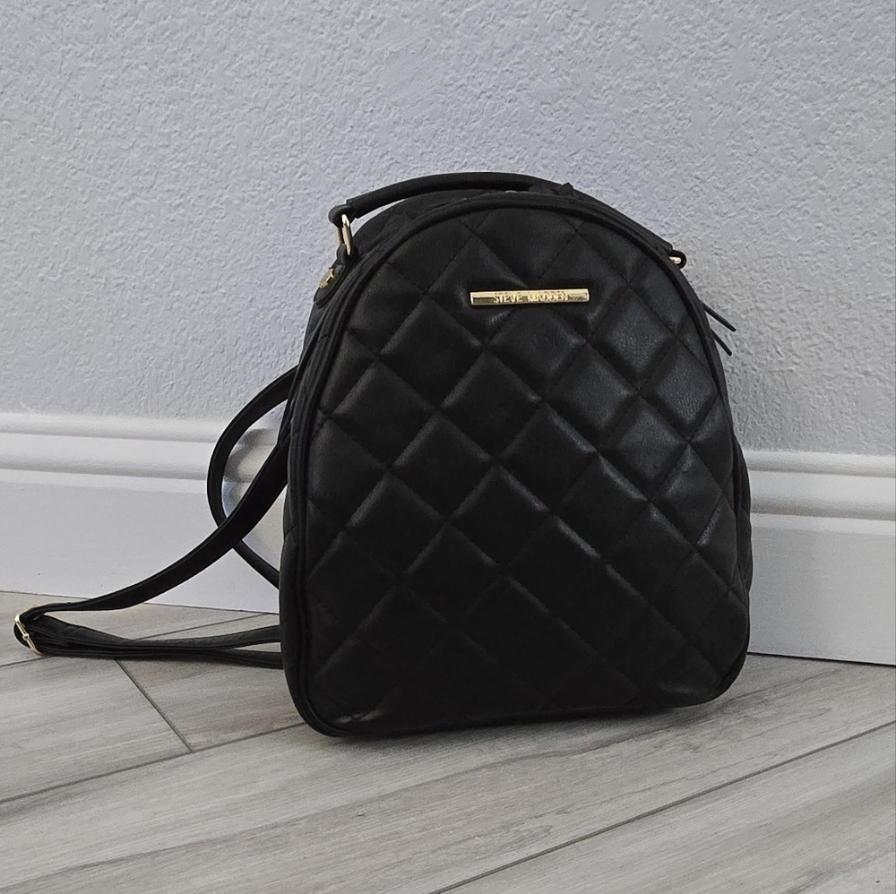 Steve Madden Black Backpack Purse